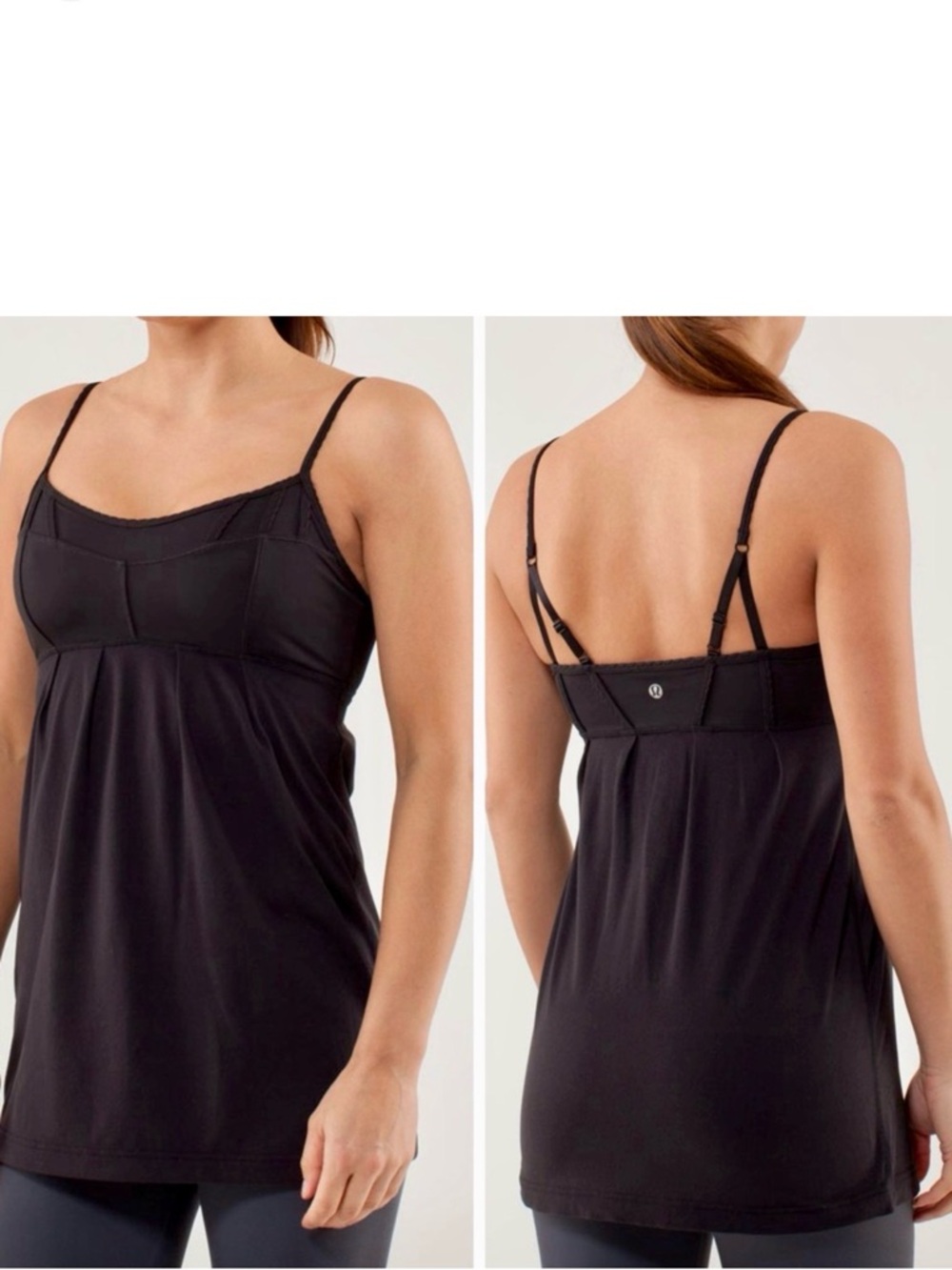 LULULEMON Debut Black Tank Top w Built-in Bra